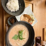 麺匠の心つくし つるとんたん - 明太子クリームのおうどん