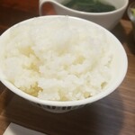 キッチン ブルー グローブ - ご飯大盛りのアップ