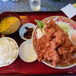 Shiyou Fukutei - 令和6年4月 ランチタイム(11:30〜14:00)
                        若鶏からあげ5個定食 税込980円