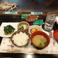 ステーキハウス ハマ  目黒店 - 平日限定ステーキランチ（3,675円）のヒレ120ｇ、ご飯、アサリの味噌汁、ほうれん草のソテー、お新香