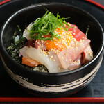 Seafood yukke bowl