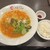 担々香麺アカナツメ - 料理写真:担々香麺 3辛、ライス