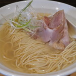 NIBOSHI MANIA - 淡麗真鯛と貝三種煮干蕎麦の麺