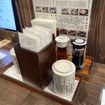 炭火焼和めし処 しんぱち食堂 - カウンター卓上セット❗️