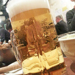 かき小屋 - 生ビール