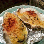 かき小屋 - カキのガーリックバター焼き