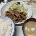 お食事 まるやま - 豚バラしょうが焼き定食