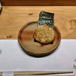 鮨裕 - 北海道野付の帆立 磯辺焼き♪端から香りが襲う！