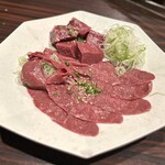 焼肉みずの - ハツの厚焼き、薄焼き