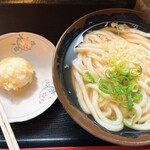 手打十段 うどんバカ一代 - 釜かけ(中)＋たまご天