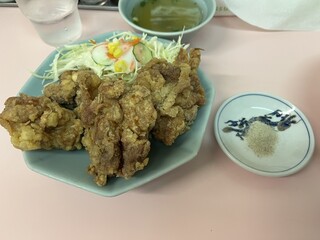 重松飯店 - ▪️鶏の唐揚げ(ハーフ)¥500
　※現金払いのみ