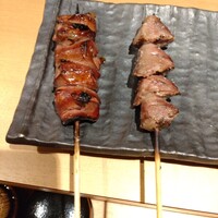 晩鶏 - レバーと砂肝