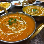 居酒屋インドカレー アジア料理チャンドラマ - エビカレー、ダルカレー