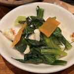 Nagomi Kafe Hitoe - 小松菜と豆腐の炒め煮