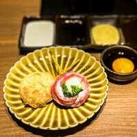 国産春菊の牛すき焼き