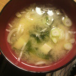 ごはん畑 - 追加の味噌汁