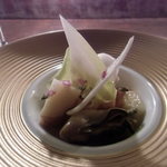 ファイ - サロマカキとバースニップの冷製コンフィ