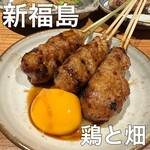 鶏と畑 - 