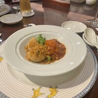 萬珍樓 本店 - 大海老チリソースとイカの海老すり身詰め