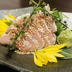 Koubeya - 鶏たたき、美味しいし盛り付け美しい