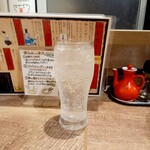 餃子 & - 芋焼酎 ソーダ割 450円