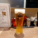 餃子 & - 一番搾り 500円