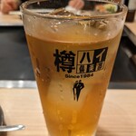 月島もんじゃ もんろう - 烏龍茶で乾杯