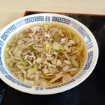 白神飯店 - チャーハンにはスープも付きます