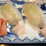 中津川 - 平目　えんがわ付きで、４００円