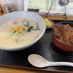 ほていや - しろべこラーメン。会津産牛乳が入っています