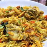 インド&バングラレストラン タイガー - ライスはバスマティライスを使用。所々ライスの色が違っているのが分かります。