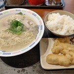 博多ラーメン はかたや - とり天定食、税込580円