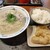 博多ラーメン はかたや - 料理写真:とり天定食、税込580円