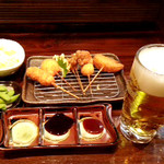 ひょっとこ - ほろ酔いセット　ビール片手にいかがですか♪