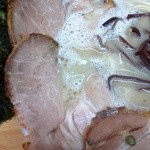 金田家 本店 - 2014年2月　チャーシューメンのアップです。ロース肉です。