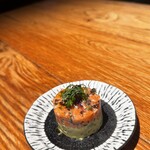 Salmon and avocado tartare