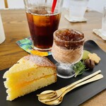 moricafe brunch&coffee - 本日のお菓子3種盛り¥550込(2024/4時点)
