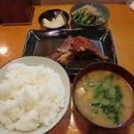 Shokujidokoro Miyo - 金目の煮つけ昼飯￥６００