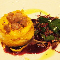 RISTORANTE YAGI - 鶏せせり　ストラッキーノ　磨宝卵