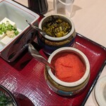 博多の海鮮料理 喜水丸 - 明太子と辛子高菜