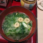 博多の海鮮料理 喜水丸 - あおさ汁に変更１９０円