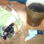 cafe nekoji - ブルーベリークレープinホテルハイマート