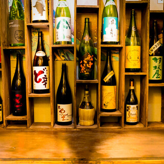 We offer a wide variety of drinks, including fine sake, cost-price wine, and craft beer.