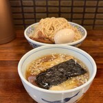 奈つやの中華そば - 奈つやのもちもち雲呑味玉つけそば