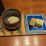 日本料理 丸しま - 甘味　　　　　　　　　　　　　　　　　　　　　　　　桜アイス　二色わらびもち