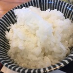 うどん 天ぷら 椿 - デフォのご飯の盛り具合