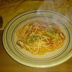 ア・ドマーニ - パスタ①トマトソースのパスタ(イワシと菜の花)