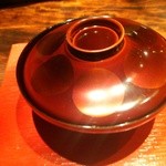 賛否両論 - 地鶏のつくねと牡蠣の吸い物