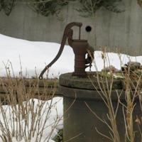 幻董庵 - 庭には井戸もあります