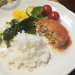 キッチン ブルー グローブ - ご飯へワンプレート